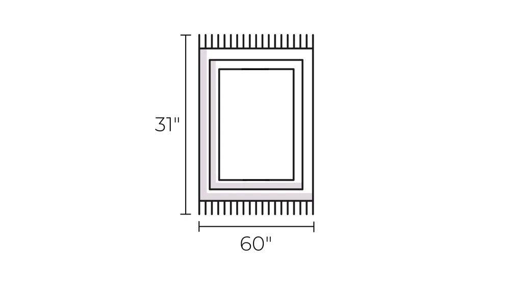 Zagros Red Area Rug Dimensions