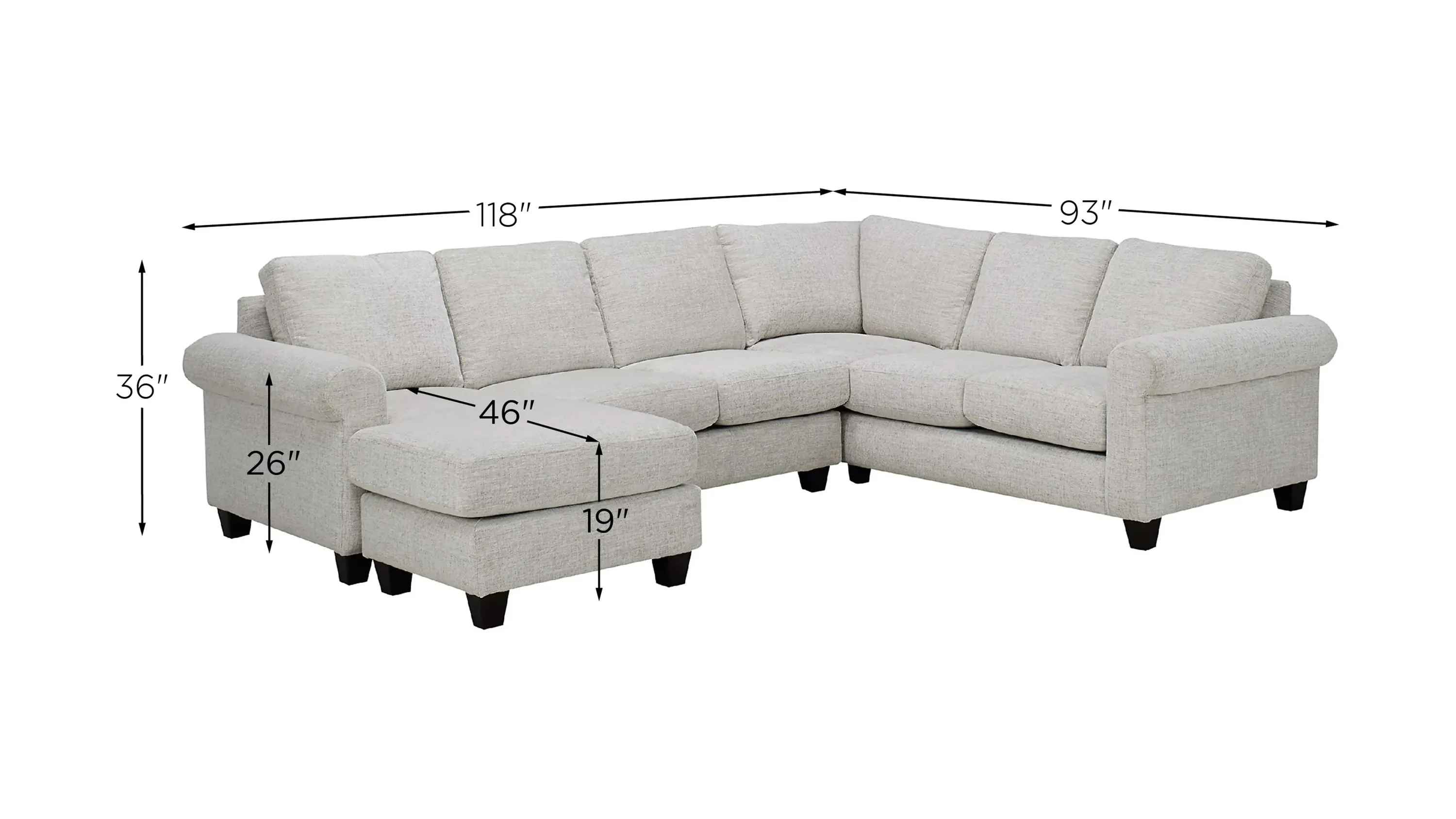 Raelynn 2-pc. Sectional | Raymour & Flanigan