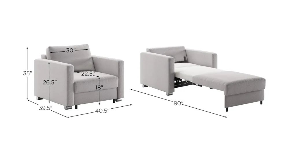 Fantasy Cot Chair Sleeper Dimensions