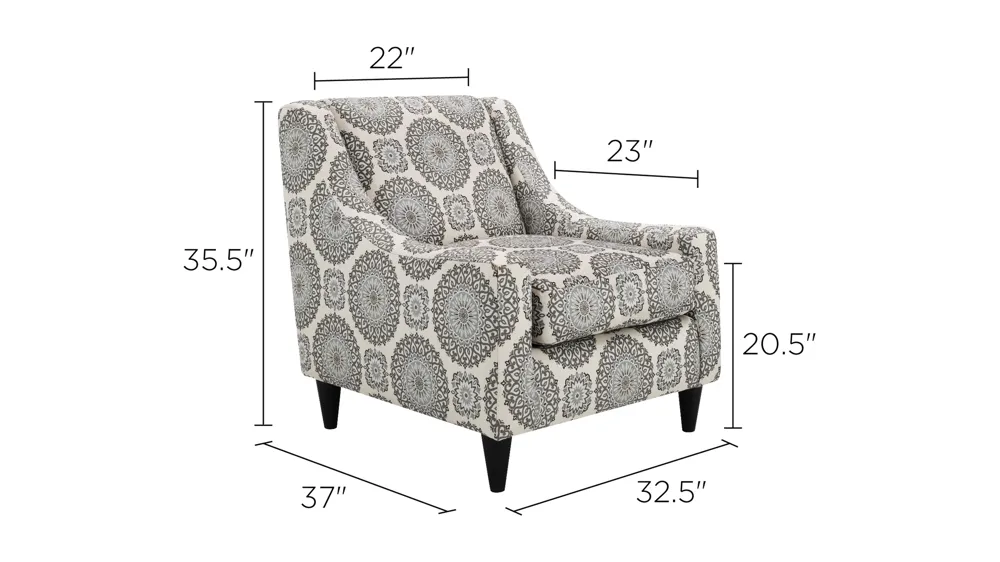 Kristoff Accent Chair Dimensions