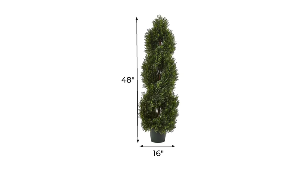 Double Pond Cypress Artificial Topiary (Indoor/Outdoor) Dimensions
