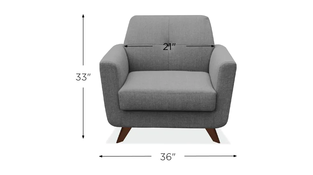 Partridge Club Chair by OfficeSource Dimensions