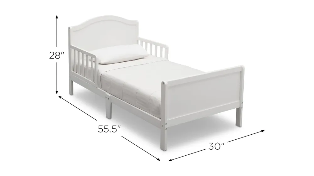 Bennett Toddler Bed by Delta Children Dimensions