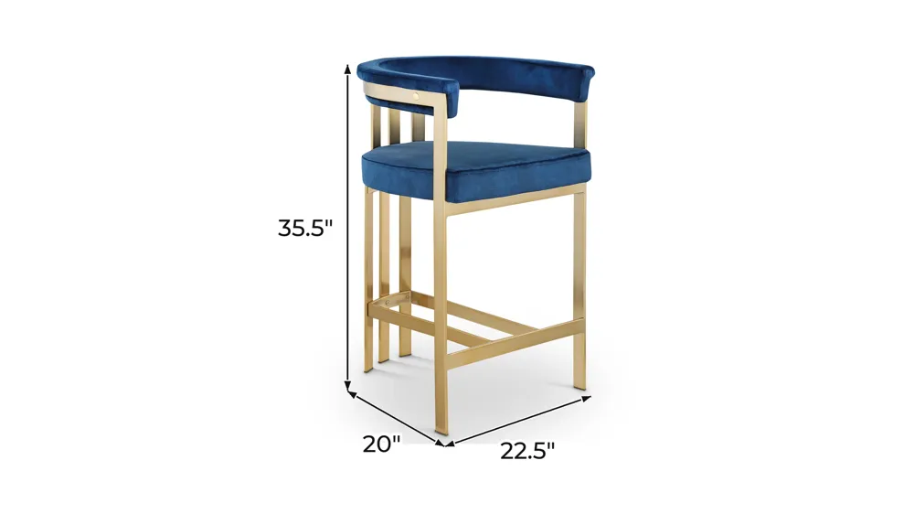 Marcello Counter Stool - Set of 2 Dimensions