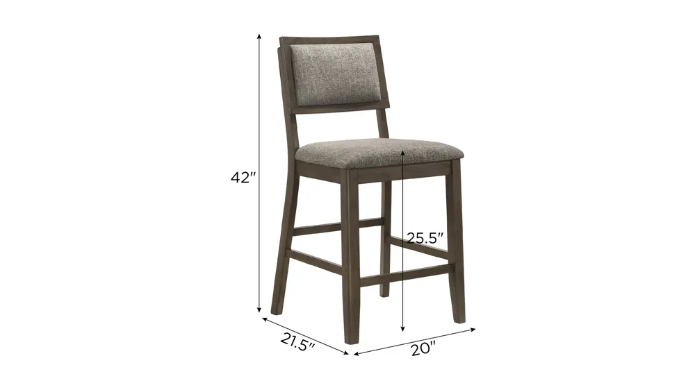 Ember Barstool- Set of 2 Dimensions