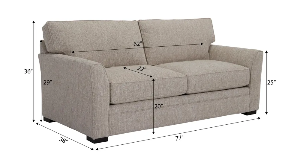 Artemis III Apartment Sofa Dimensions