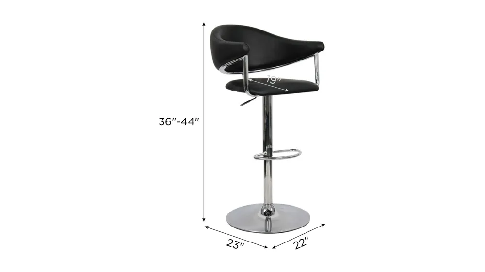 Charvel Gas-Lift Stool Dimensions