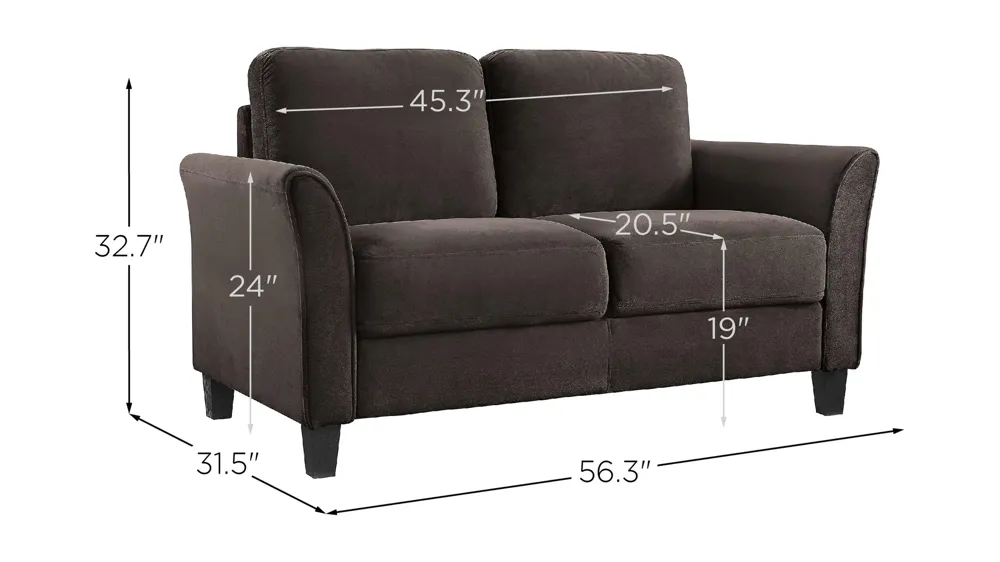 Warren Loveseat Dimensions