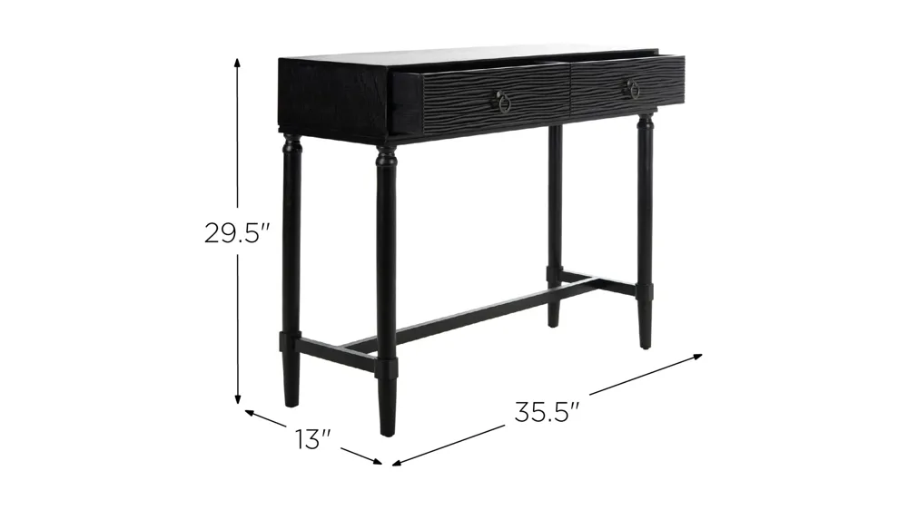 Autumn 2 Drawer Console Table Dimensions