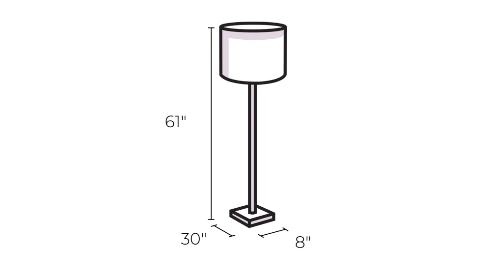 Walden Floor Lamp Dimensions