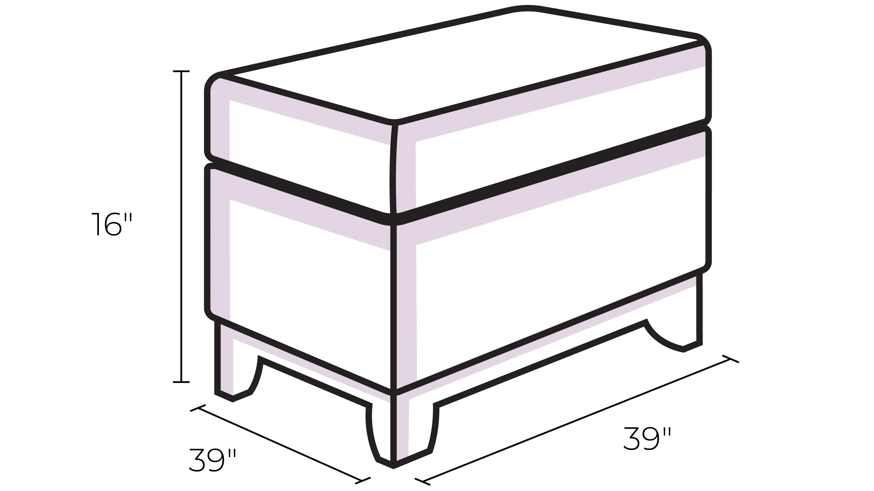 Cityscape Cocktail Ottoman