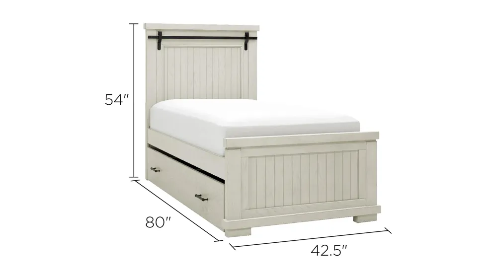 Bexley Panel Bed w/ Trundle Dimensions