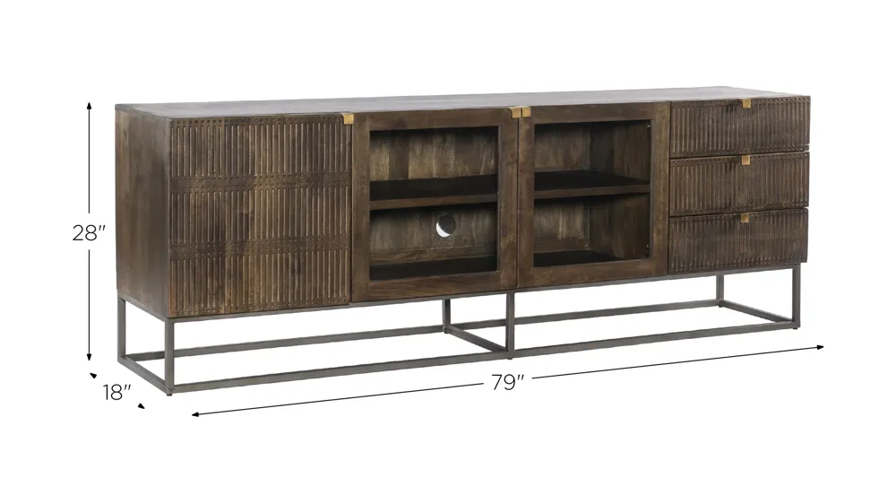 Aiden TV Console Dimensions