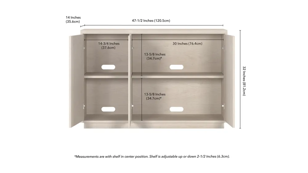 Alston Buffet Table Dimensions