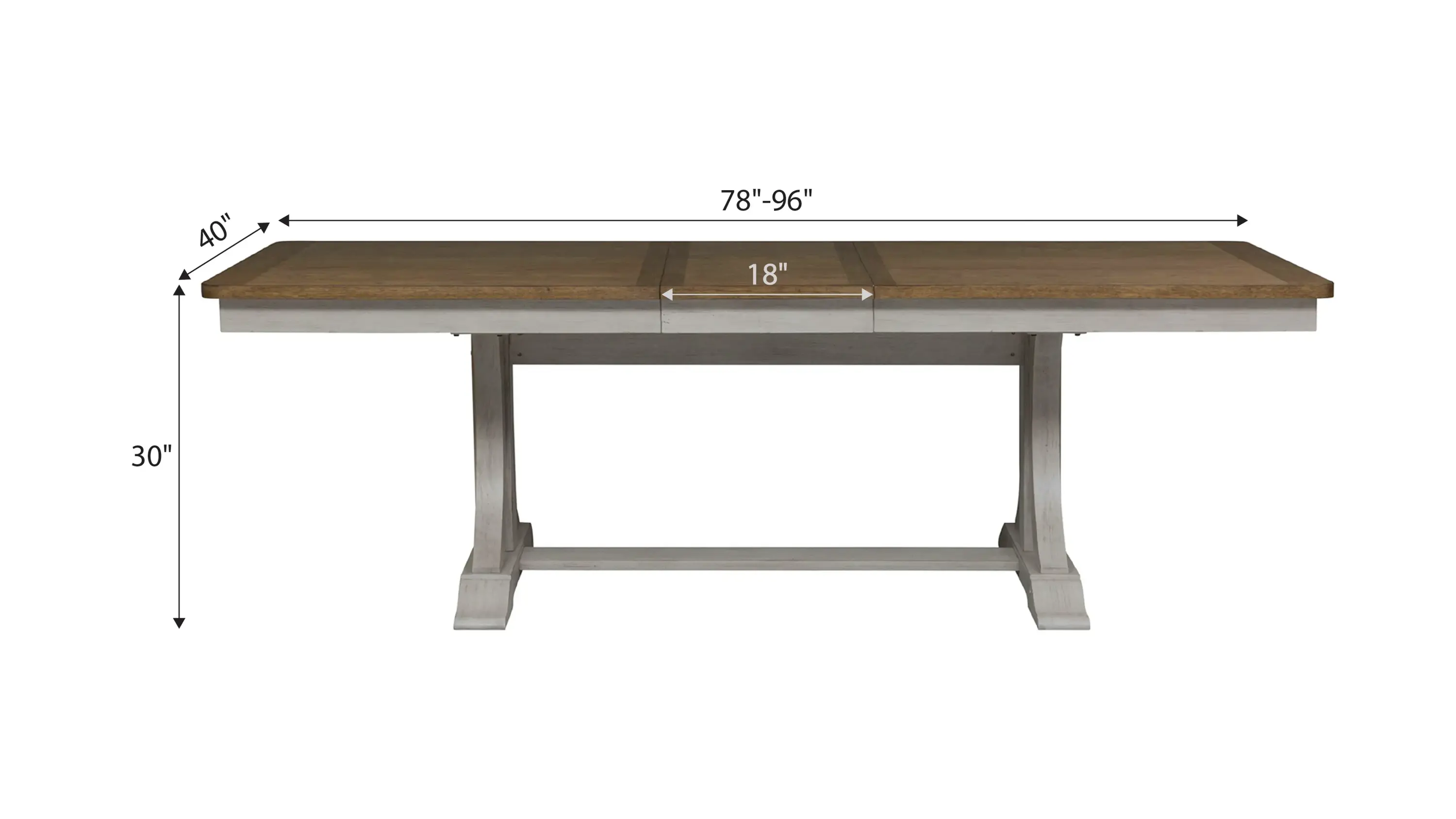 Liberty Furniture Farmhouse Reimagined Trestle Dining Table - Thumbnail 3