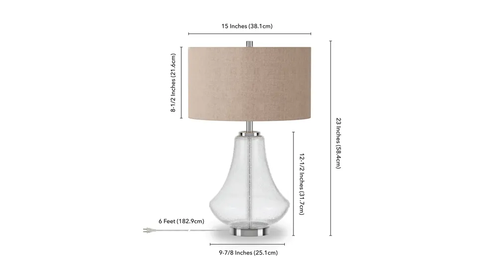Marcas Table Lamp Dimensions