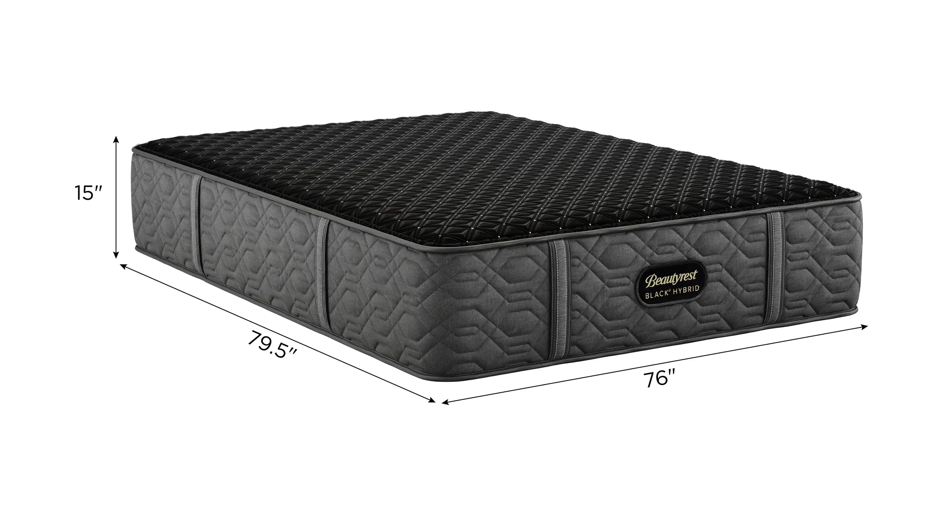 Beautyrest Black Hybrid - 15" Series Three Medium Mattress - Thumbnail 2