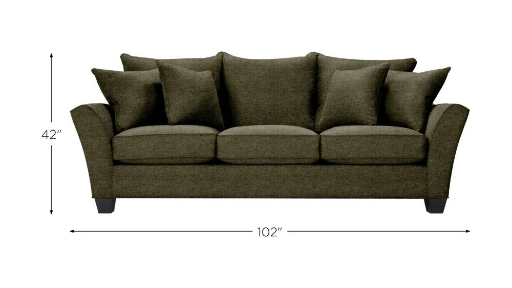 Briarwood Queen Plus Sleeper Sofa Dimensions