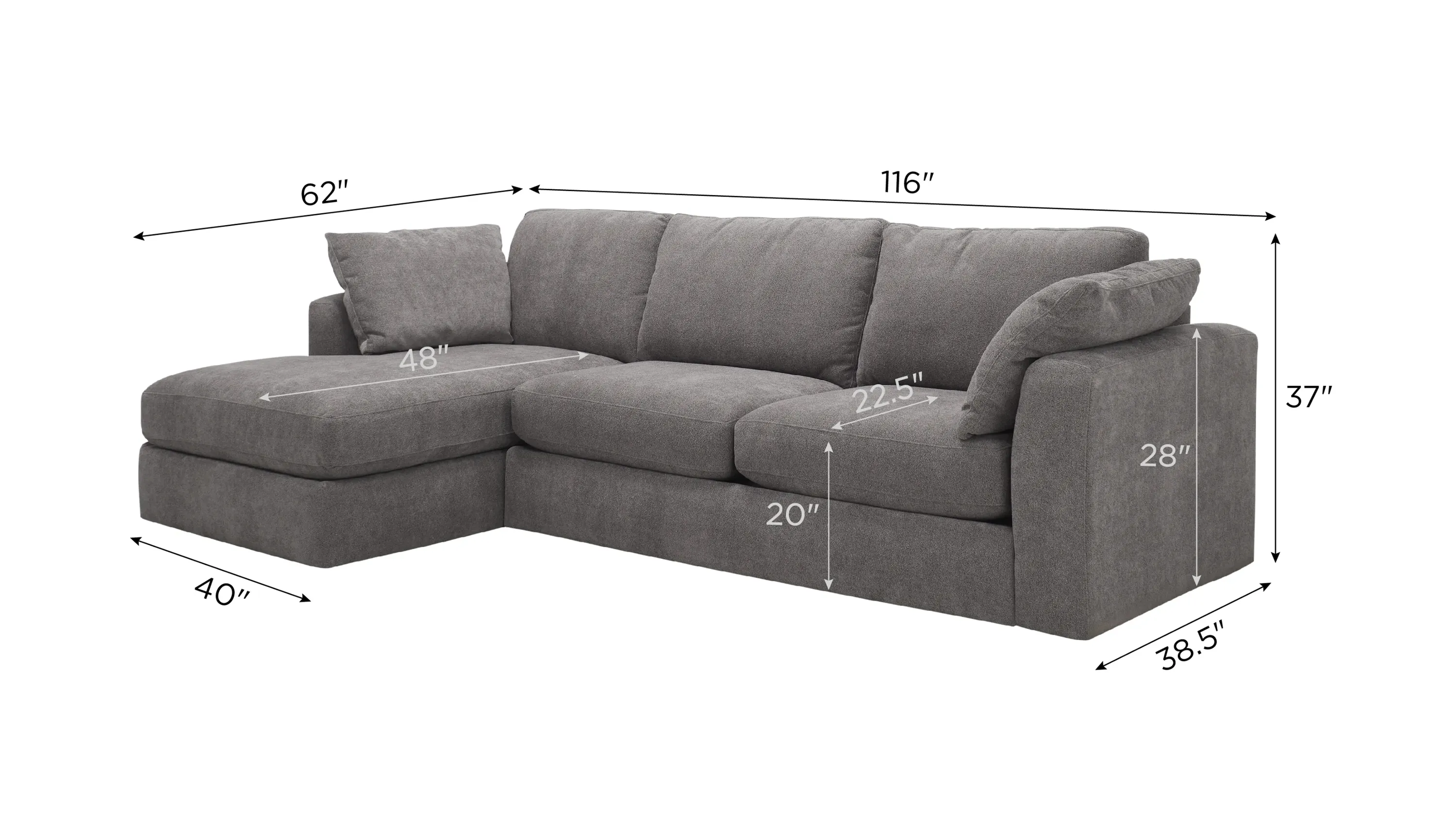 Nappily 2-pc. Sectional | Raymour & Flanigan