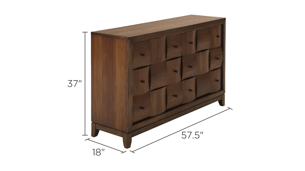 Jovie Bedroom Dresser Dimensions