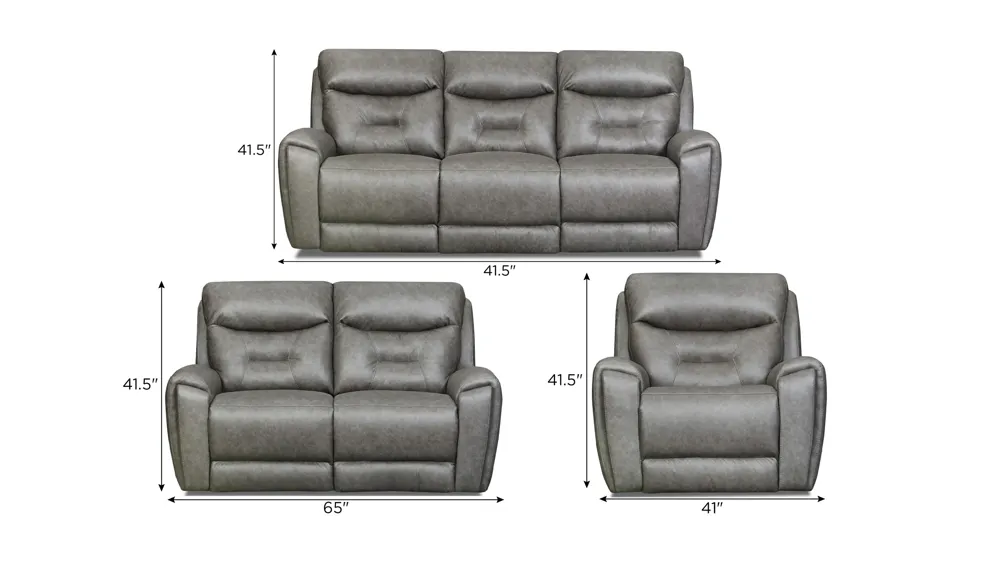 Bryson Zero Gravity Triple Power Living Room Set Dimensions