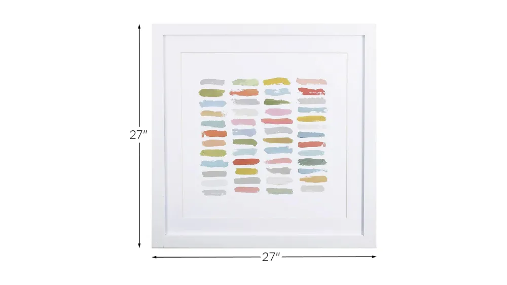 Colorful Lines Horizontal Wall Art Dimensions