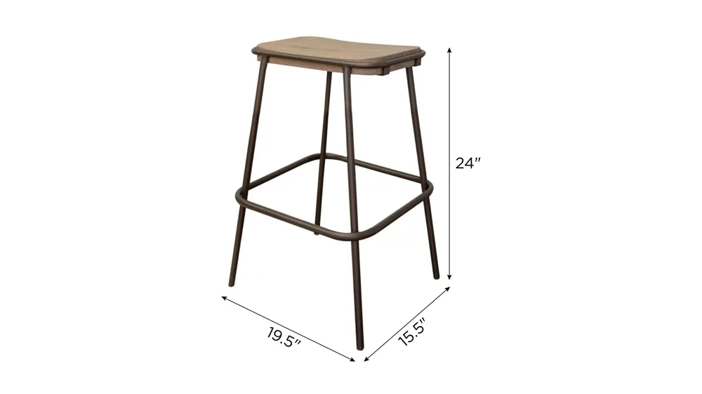 Natural Parota 24" Stool Dimensions