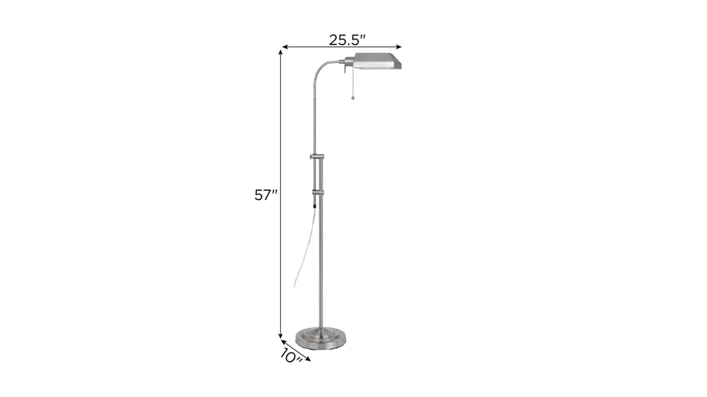 Pharmacy Floor Lamp w/ Adjustable Pole Dimensions
