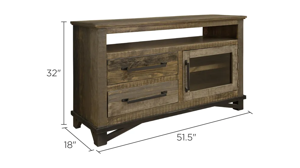 Loft 52" TV Stand Dimensions