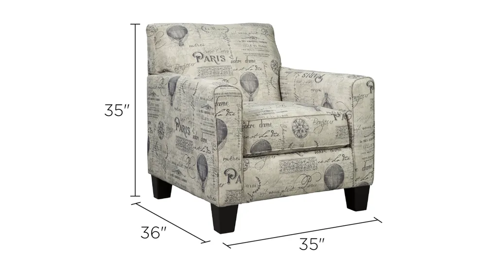 Nesland Accent Chair Dimensions