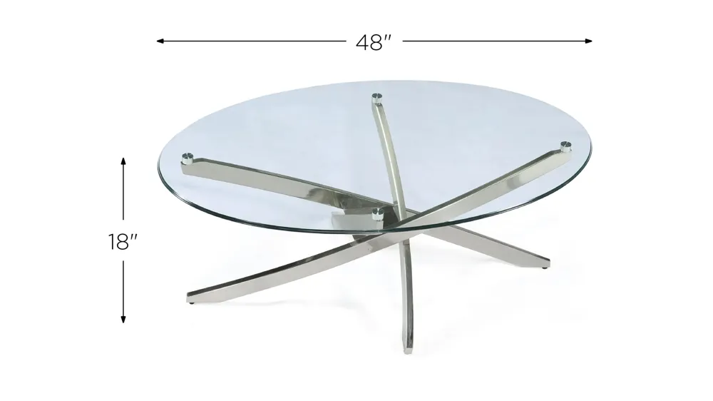Zila Oval Cocktail Table Dimensions