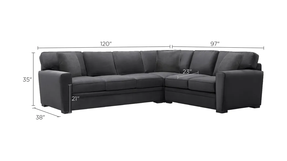 Artemis II 3-pc. Sectional Dimensions