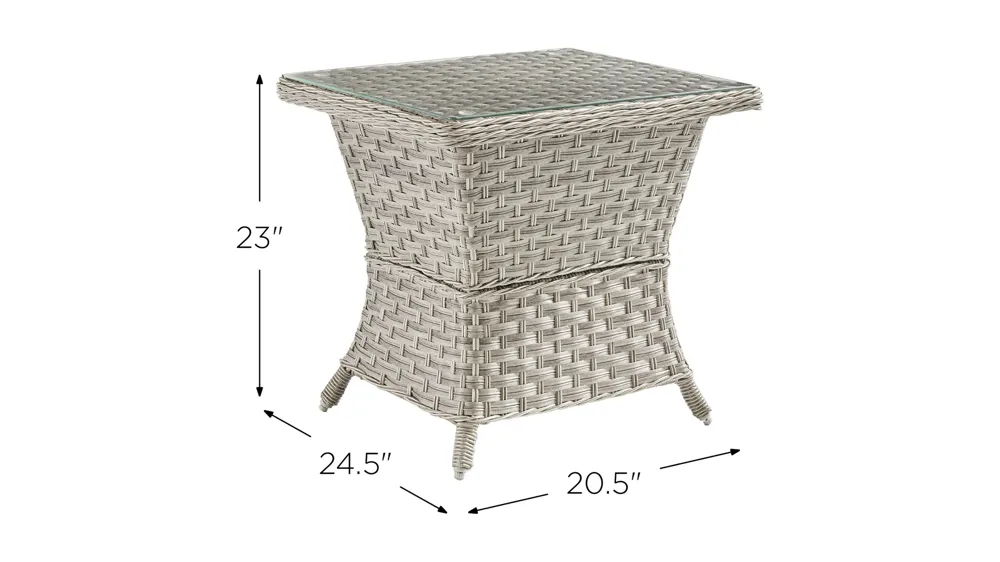 Mayfair Outdoor End Table Dimensions