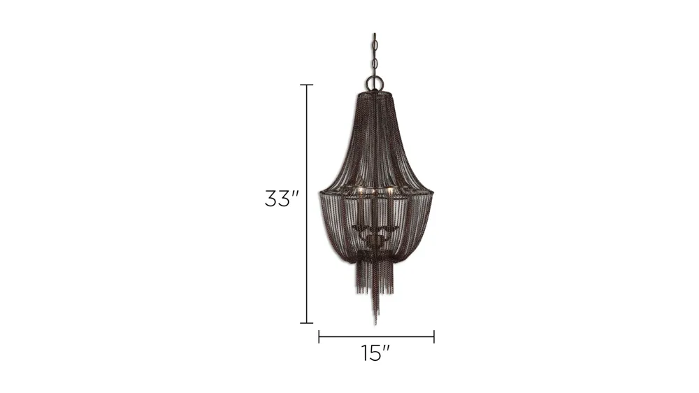 Lezzeno Chandelier Dimensions