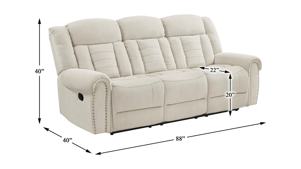 Casella Reclining Sofa Dimensions