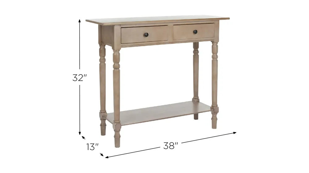 Jovanna 2 Drawer Console Dimensions