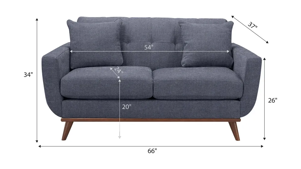 Milo Loveseat Dimensions