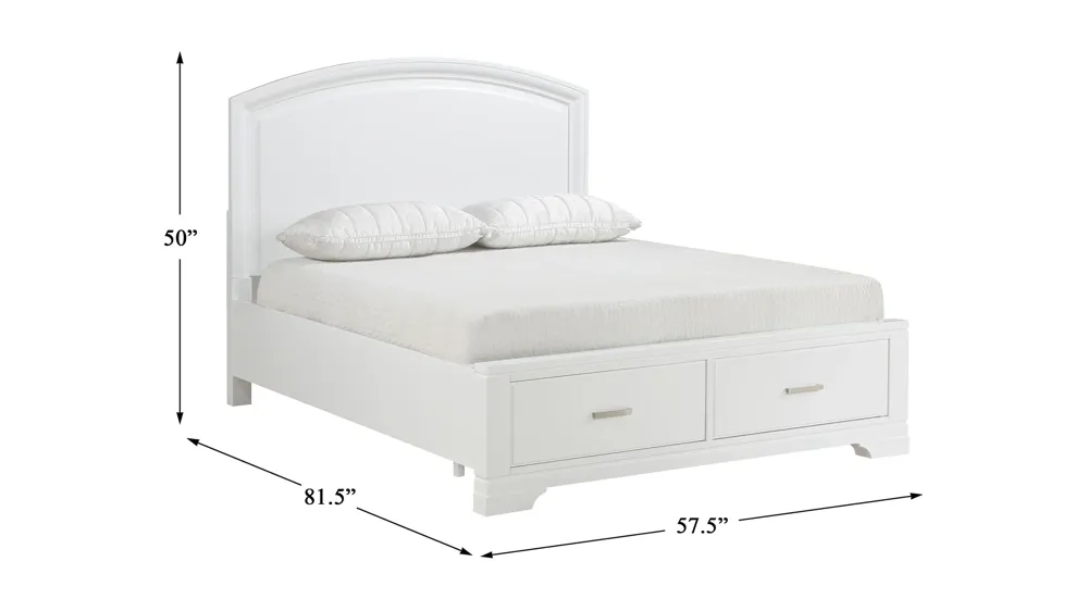 Wittenberry Storage Bed Dimensions