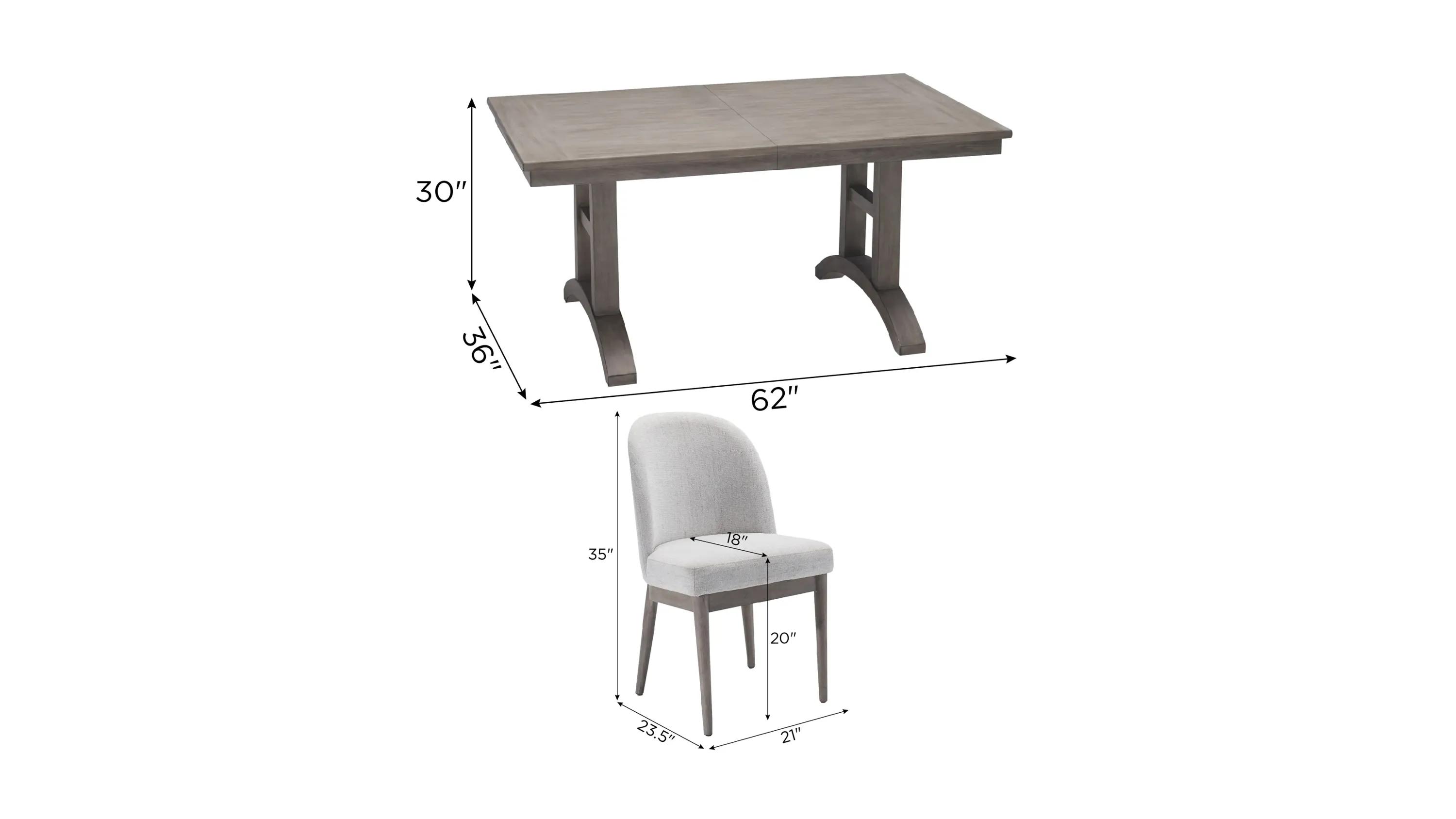 Zager 7-pc. Dining Set | Raymour & Flanigan