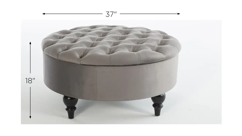 Suave Storage Ottoman Dimensions