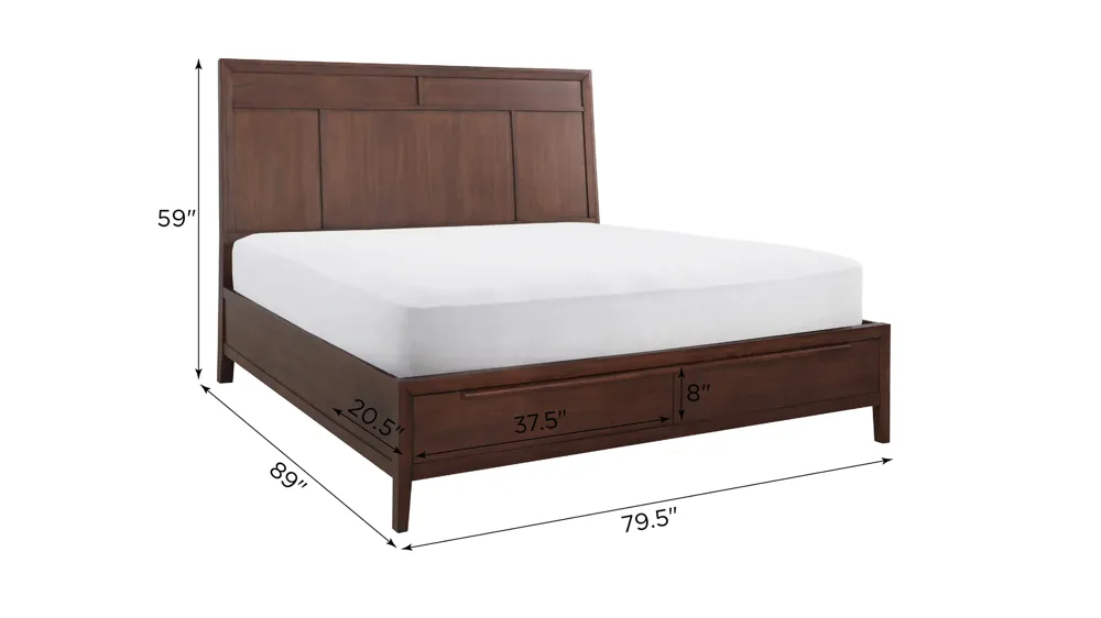 Arcadia Platform Storage Bed Dimensions