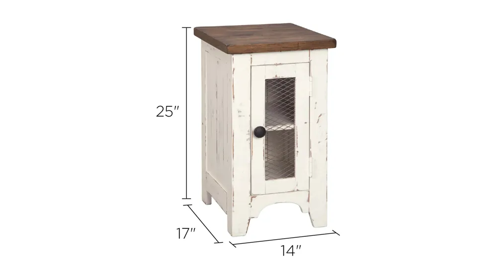 Wystfield Casual Chairside End Table Dimensions