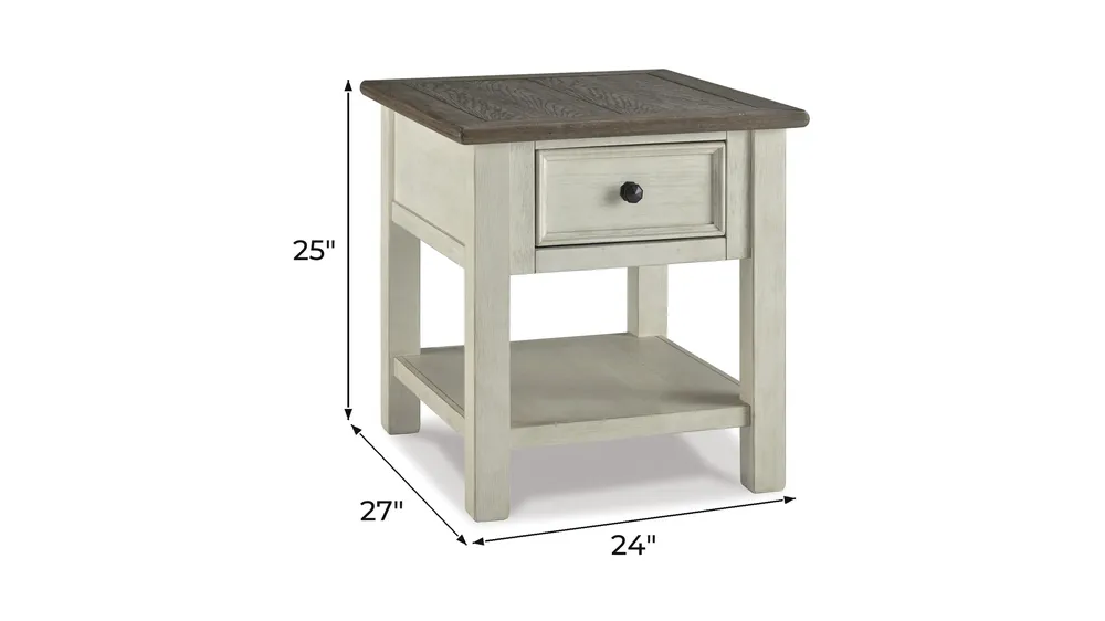 Bolanburg End Table Dimensions