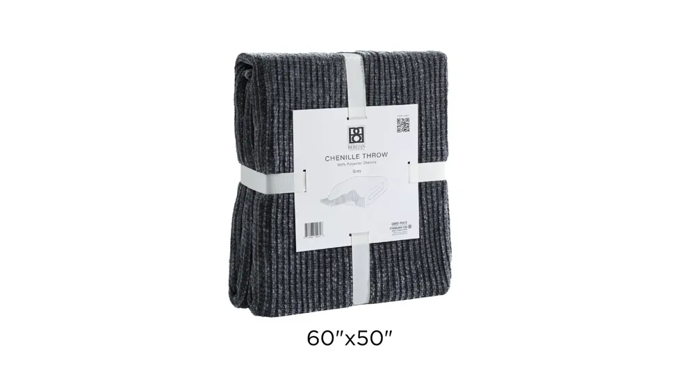 Bebejan Chenille Throw Dimensions