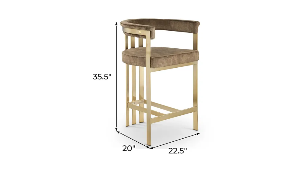 Marcello Counter Stool - Set of 2 Dimensions