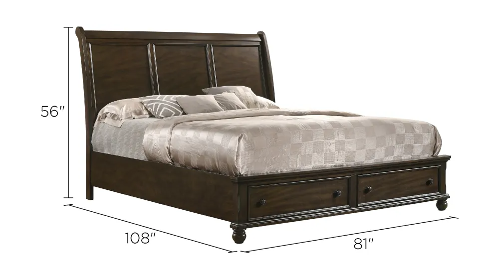 Lara Storage Bed Dimensions