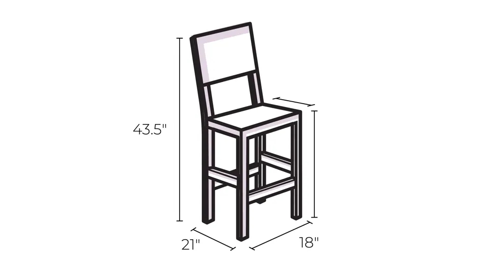 Soli Bar Stool Dimensions
