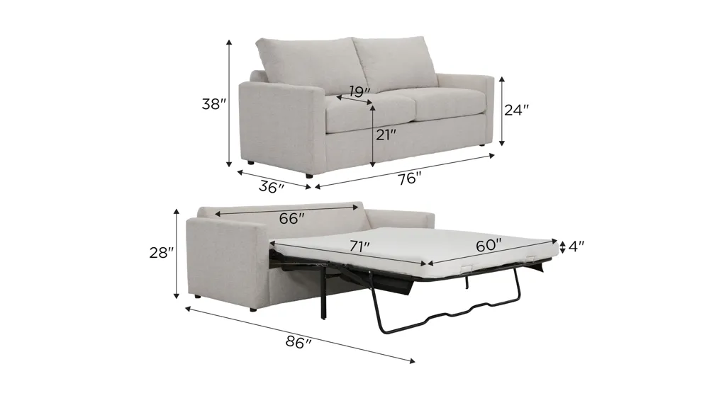 Penny Queen Sleeper Dimensions