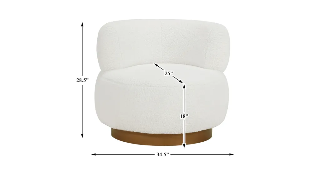 McCall Swivel Chair Dimensions