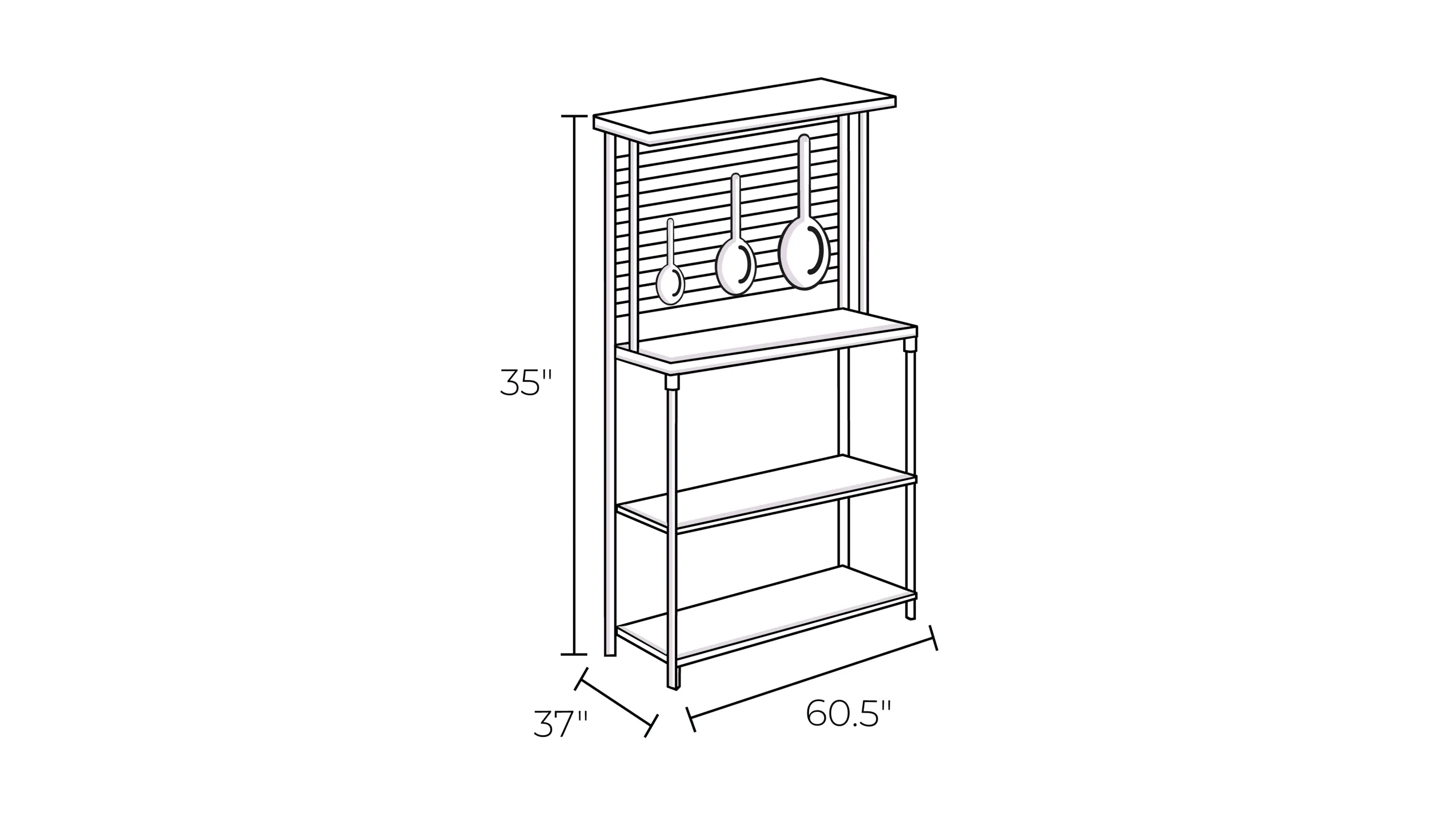 Shades of Gray Kitchen Island | Raymour & Flanigan
